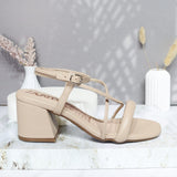 Sandalia tacon arena para mujer Q203-Z471