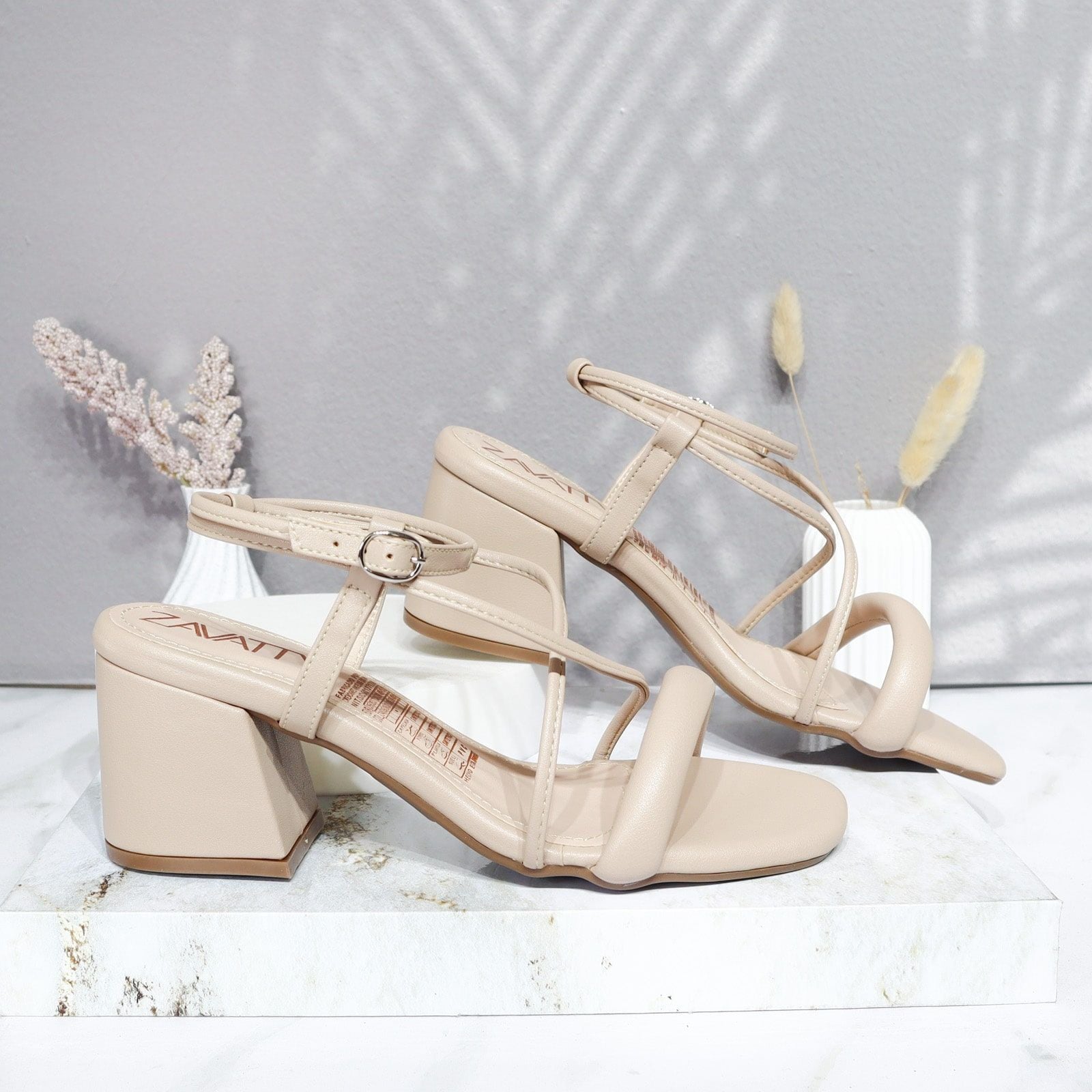 Sandalia tacon arena para mujer Q203-Z471