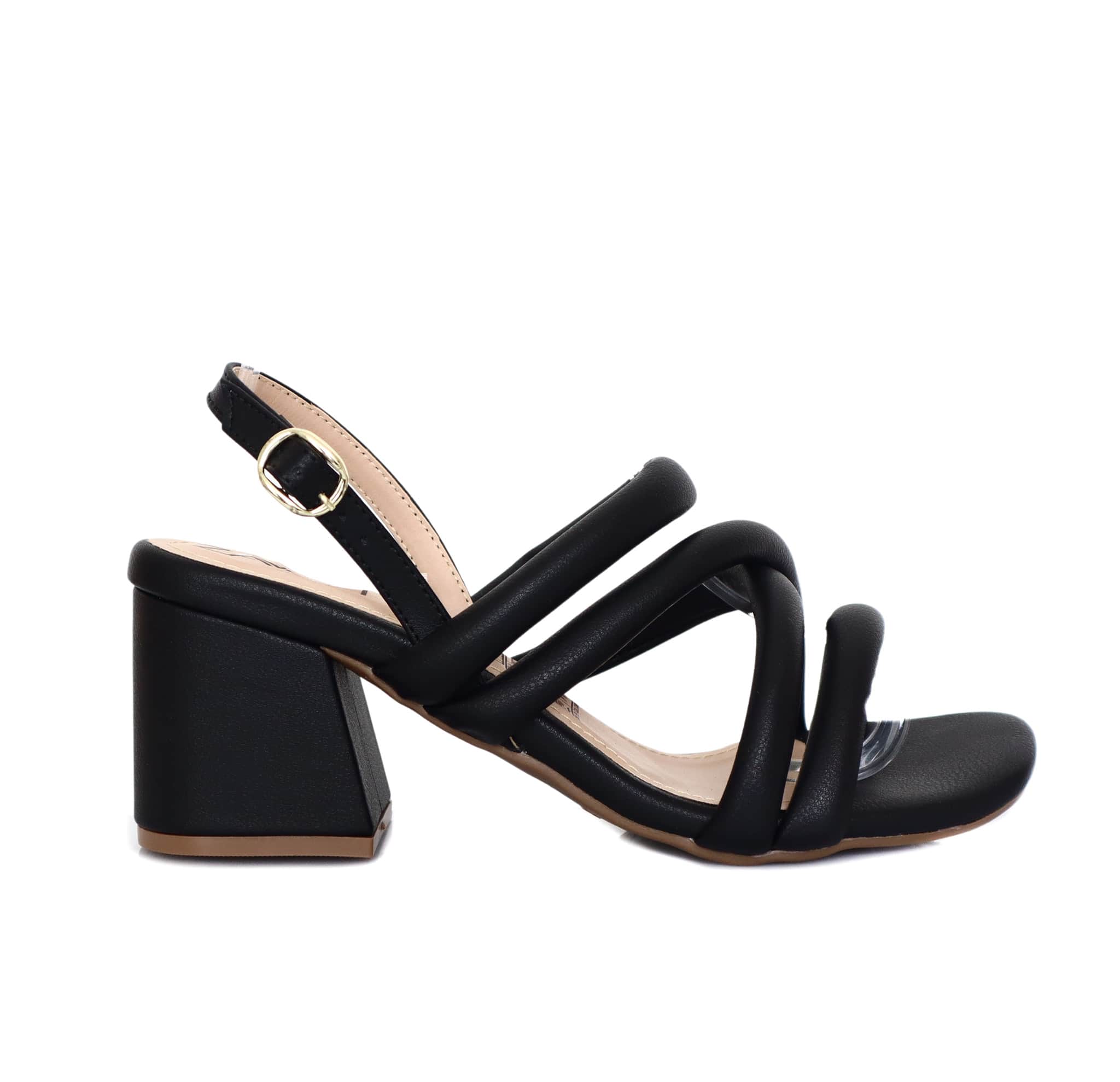 Sandalia tacon negro para mujer Q211-Z471