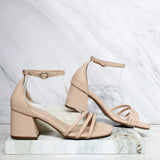 Sandalia tacon nude para mujer Q264-Z471