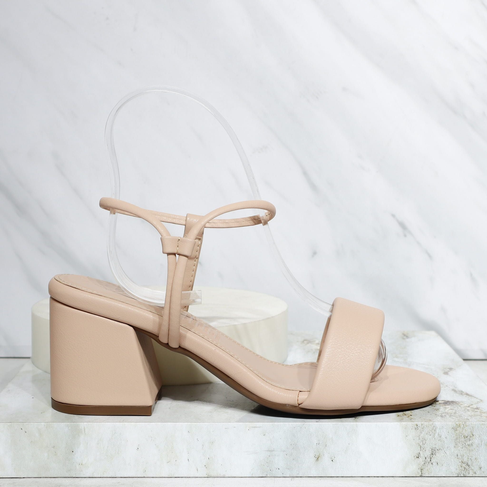 Sandalia tacon nude para mujer Q277-Z471