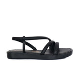 Sandalia plana negro para mujer S611-Z438