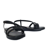 Sandalia plana negro para mujer S611-Z438