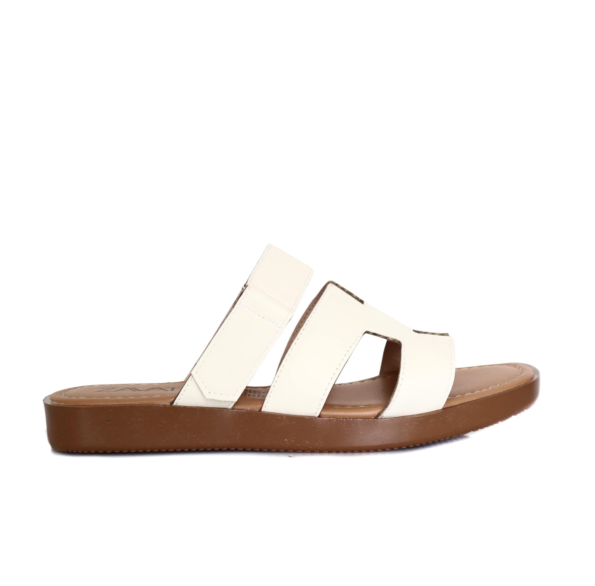 Sandalia plana talco para mujer S626-Z438