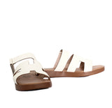 Sandalia plana talco para mujer S626-Z438