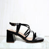 Sandalia 5 1/2 negro charol para mujer T515-Z561