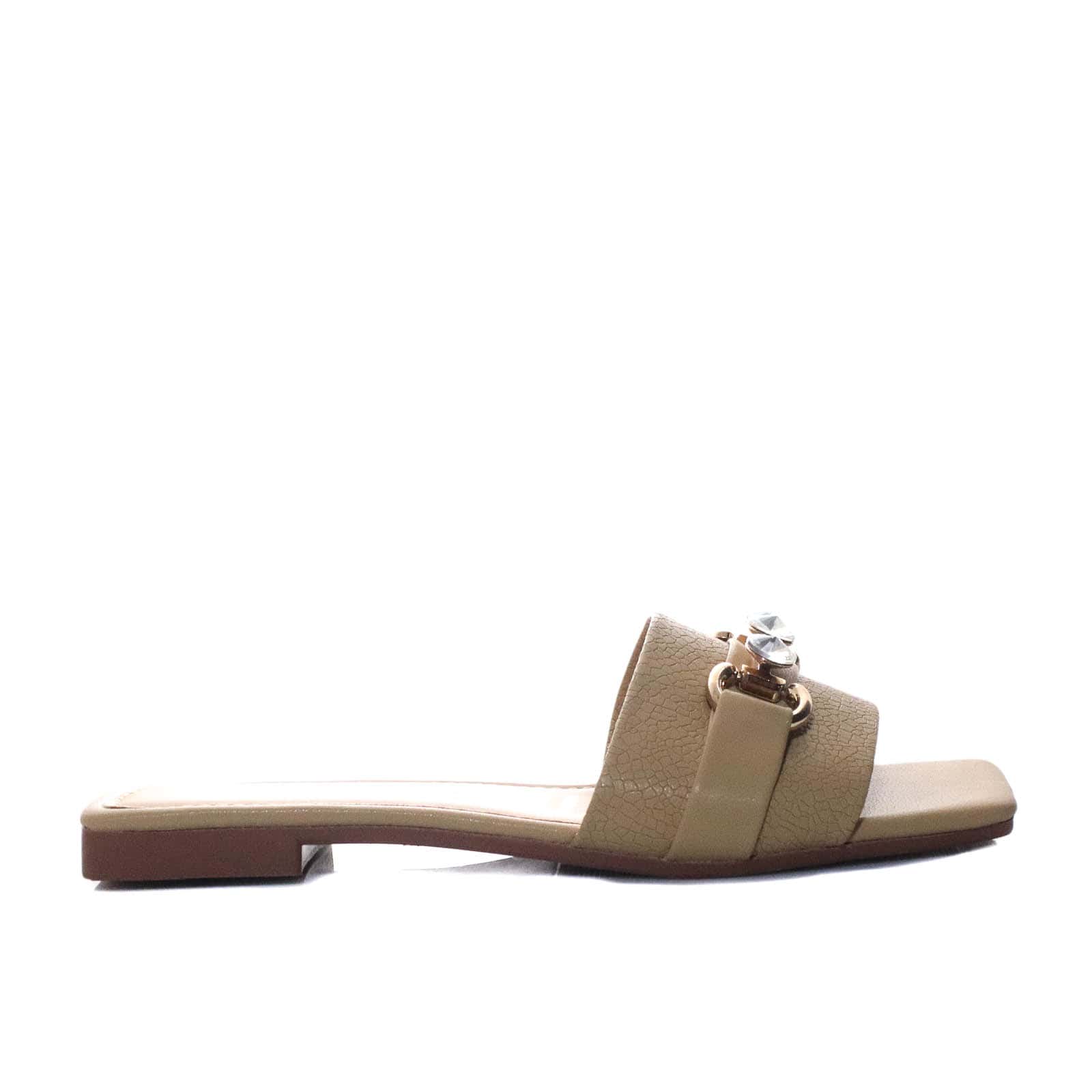 Sandalia plana amaretto para mujer V-H07-Z84