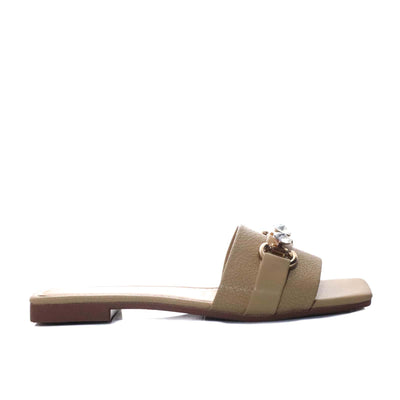 Sandalia plana amaretto para mujer V-H07-Z84