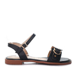 Sandalia plana negro para mujer V221-Z84