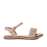 Sandalia plana beige para mujer V230-Z84