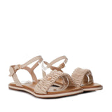 Sandalia plana beige para mujer V230-Z84
