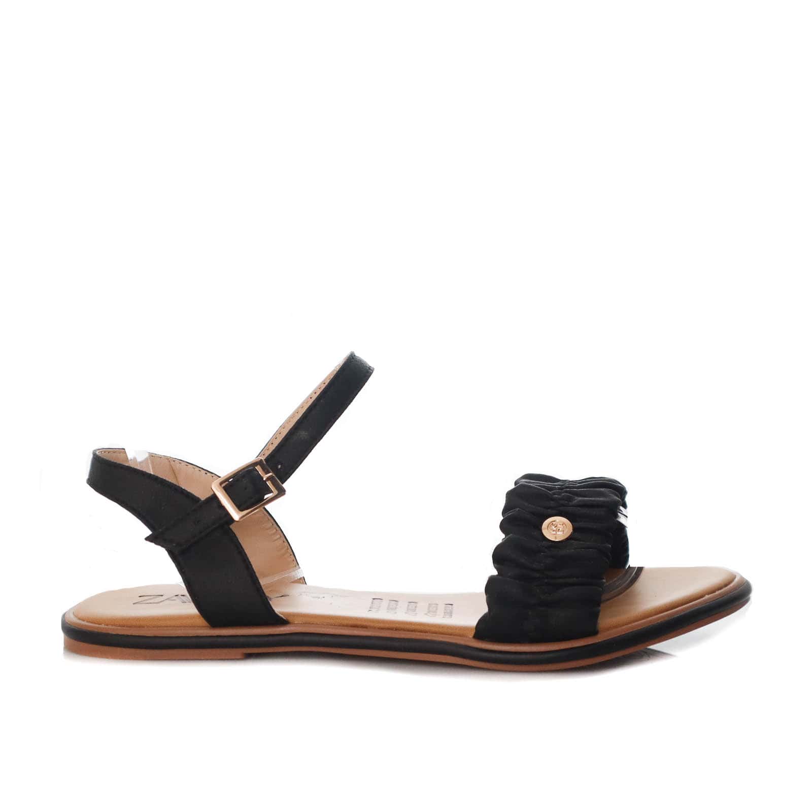 Sandalia plana negro para mujer V230-Z84