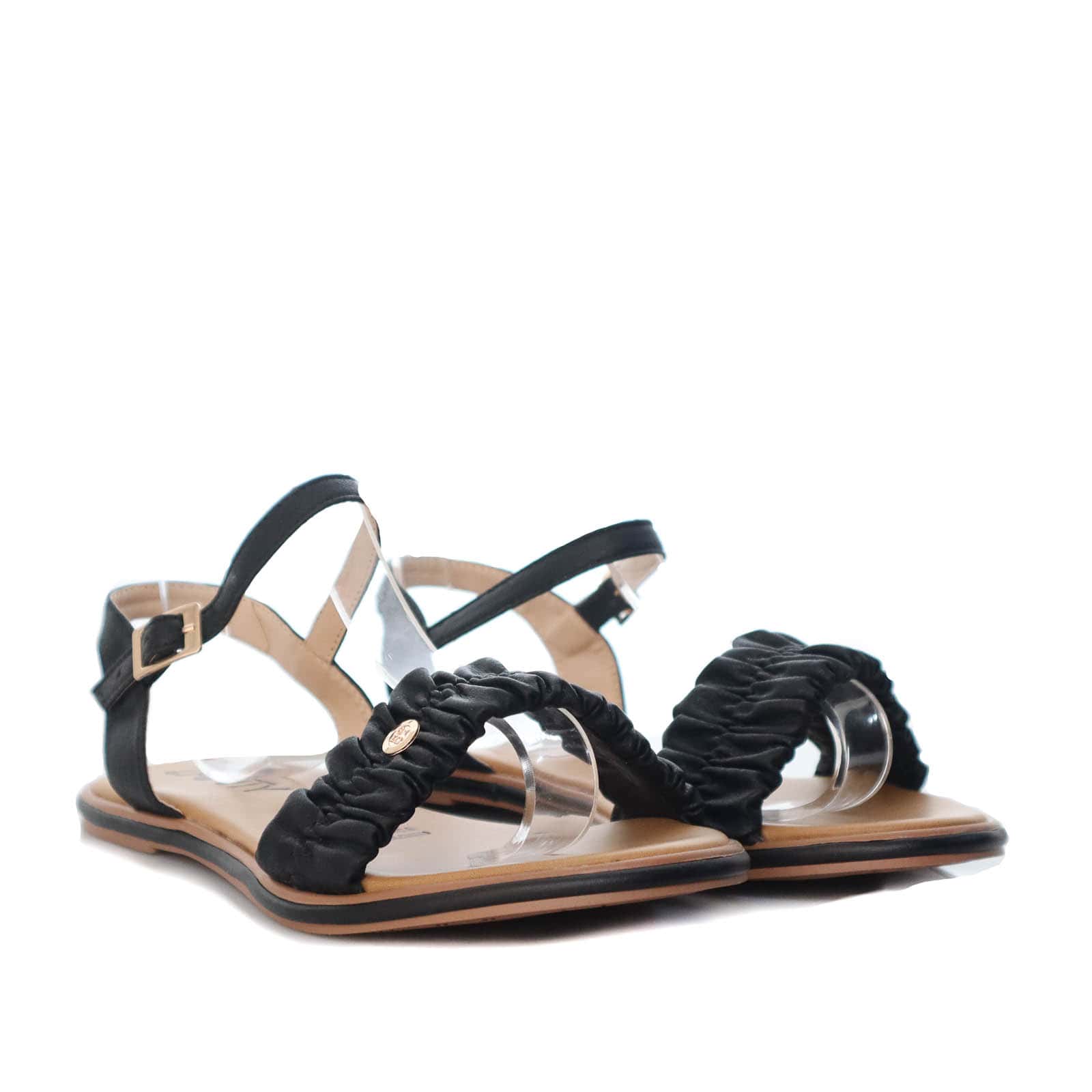 Sandalia plana negro para mujer V230-Z84
