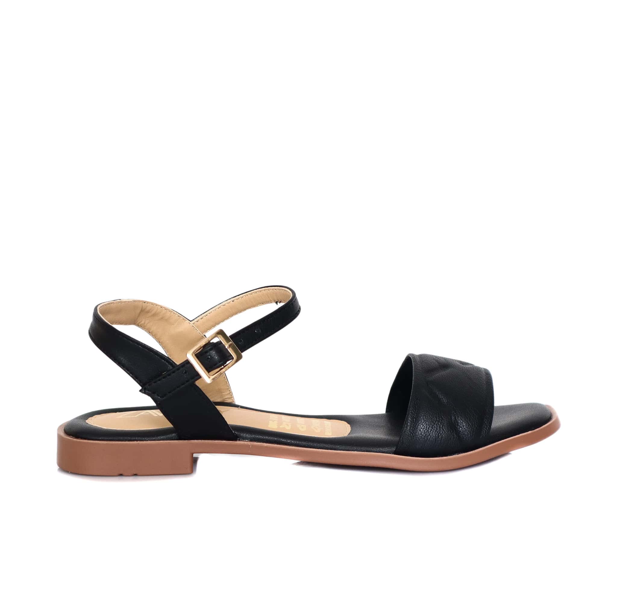 Sandalia plana negro para mujer V284-Z84