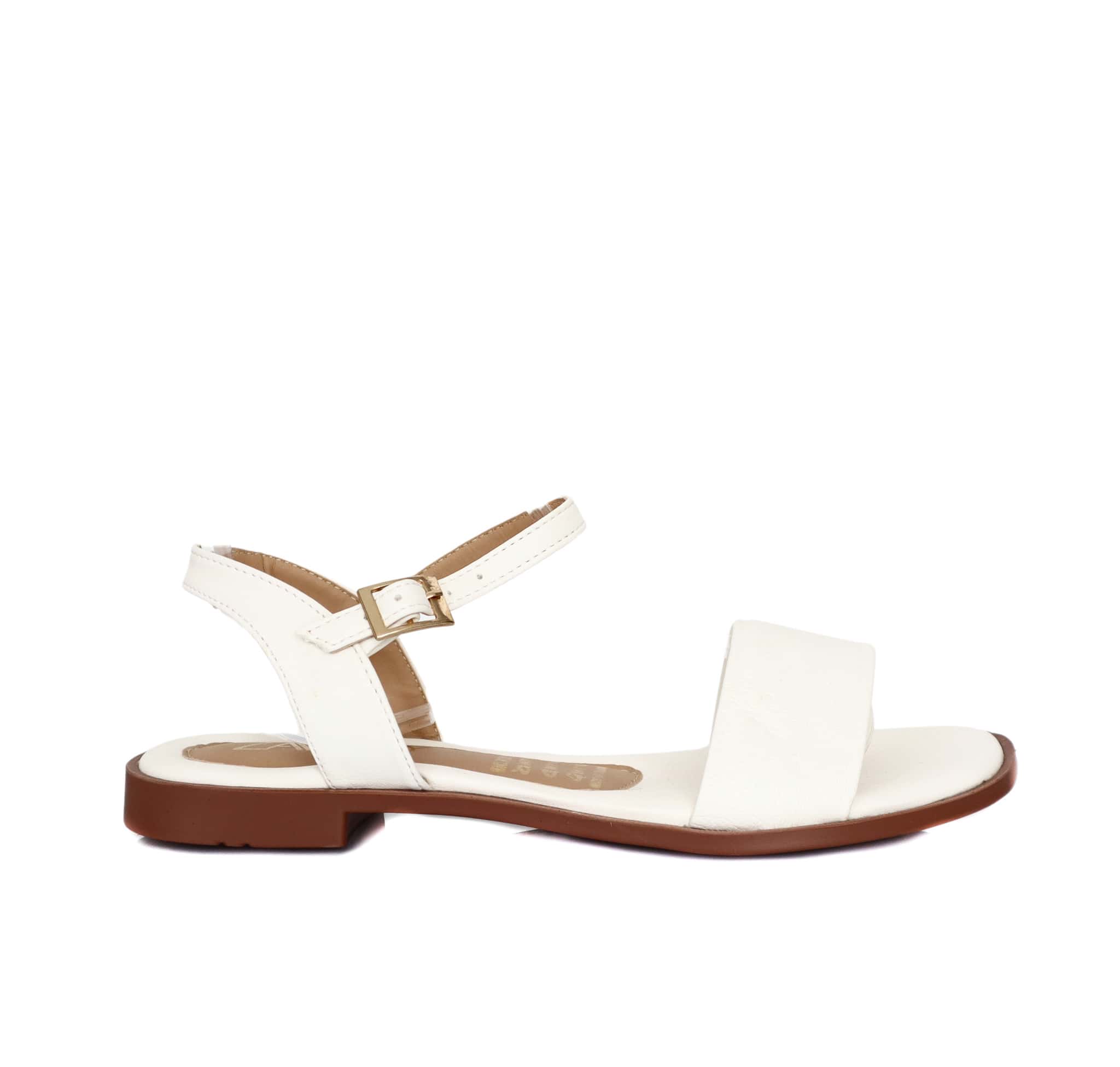 Sandalia plana talco para mujer V284-Z84