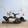 Sandalia plana negro para mujer V310-Z84
