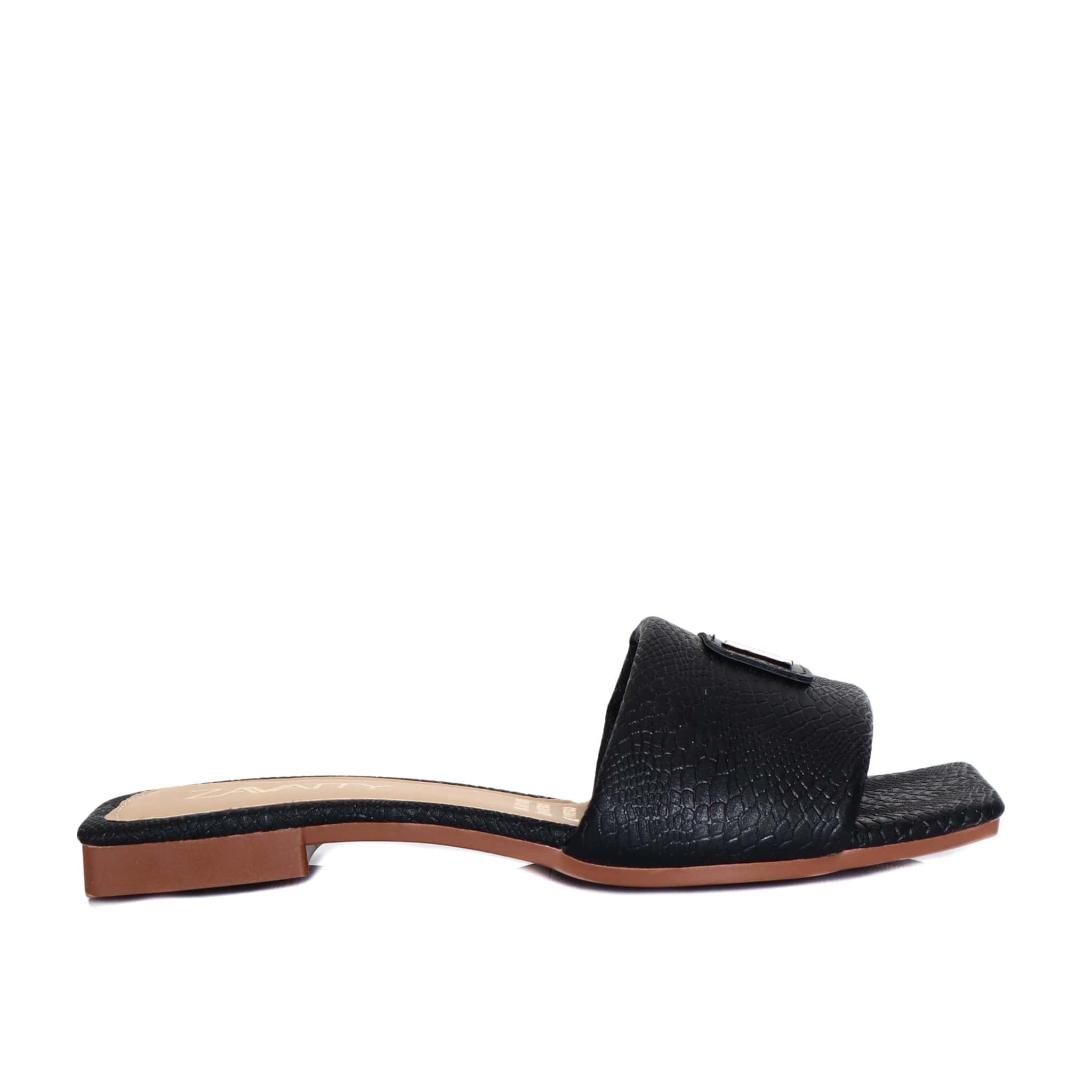 Sandalia plana negro para mujer V746-Z84