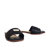 Sandalia plana negro para mujer V746-Z84