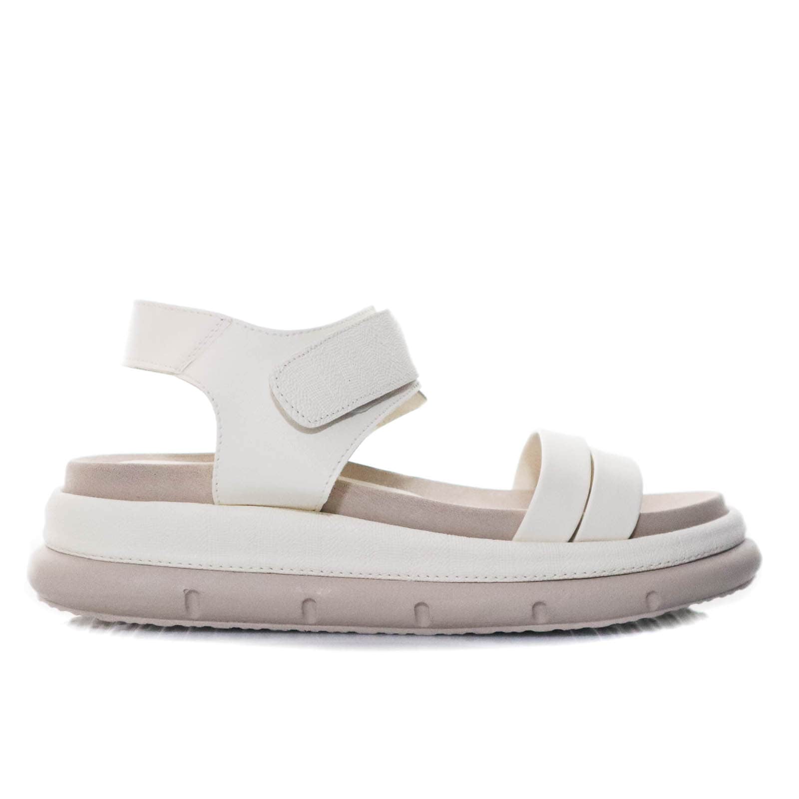 Sandalia plana talco para mujer V863-Z84