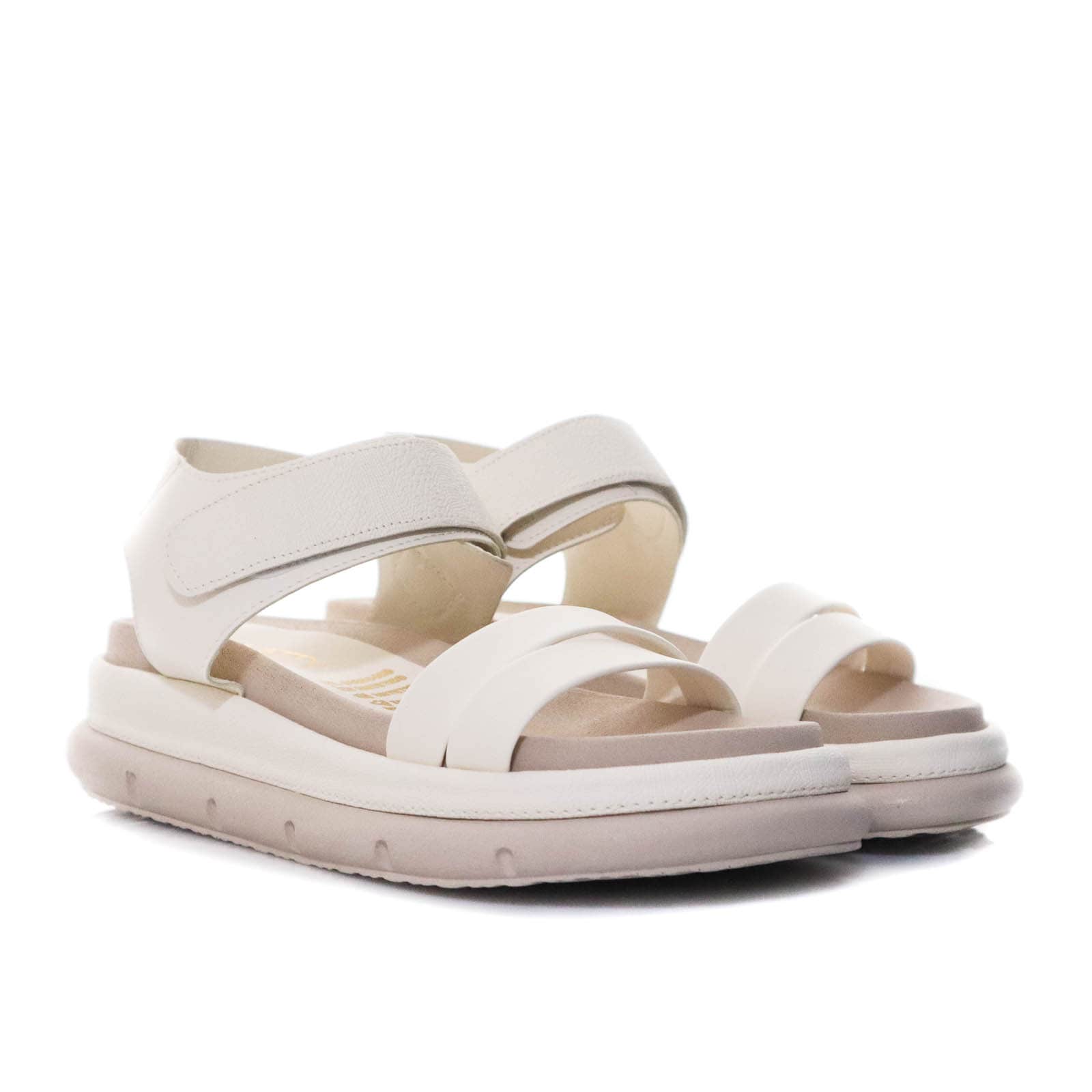 Sandalia plana talco para mujer V863-Z84