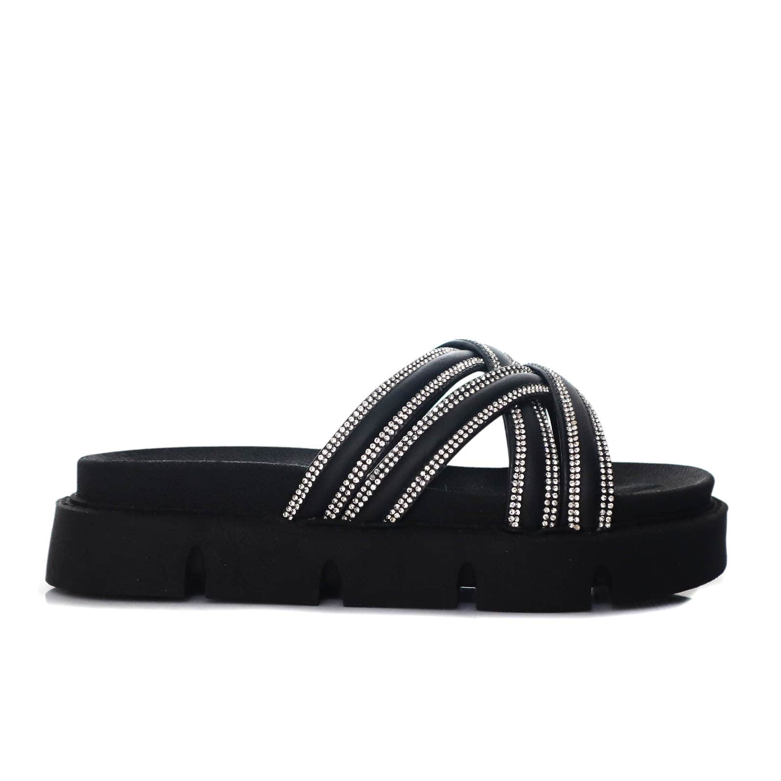 Plataforma baja negro para mujer V865-Z84