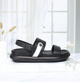 Plataforma baja negro x talco para mujer V913-Z84