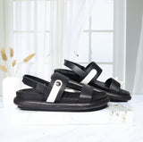 Plataforma baja negro x talco para mujer V913-Z84