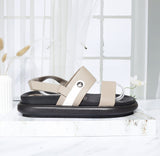 Plataforma baja taupe x talco para mujer V913-Z84