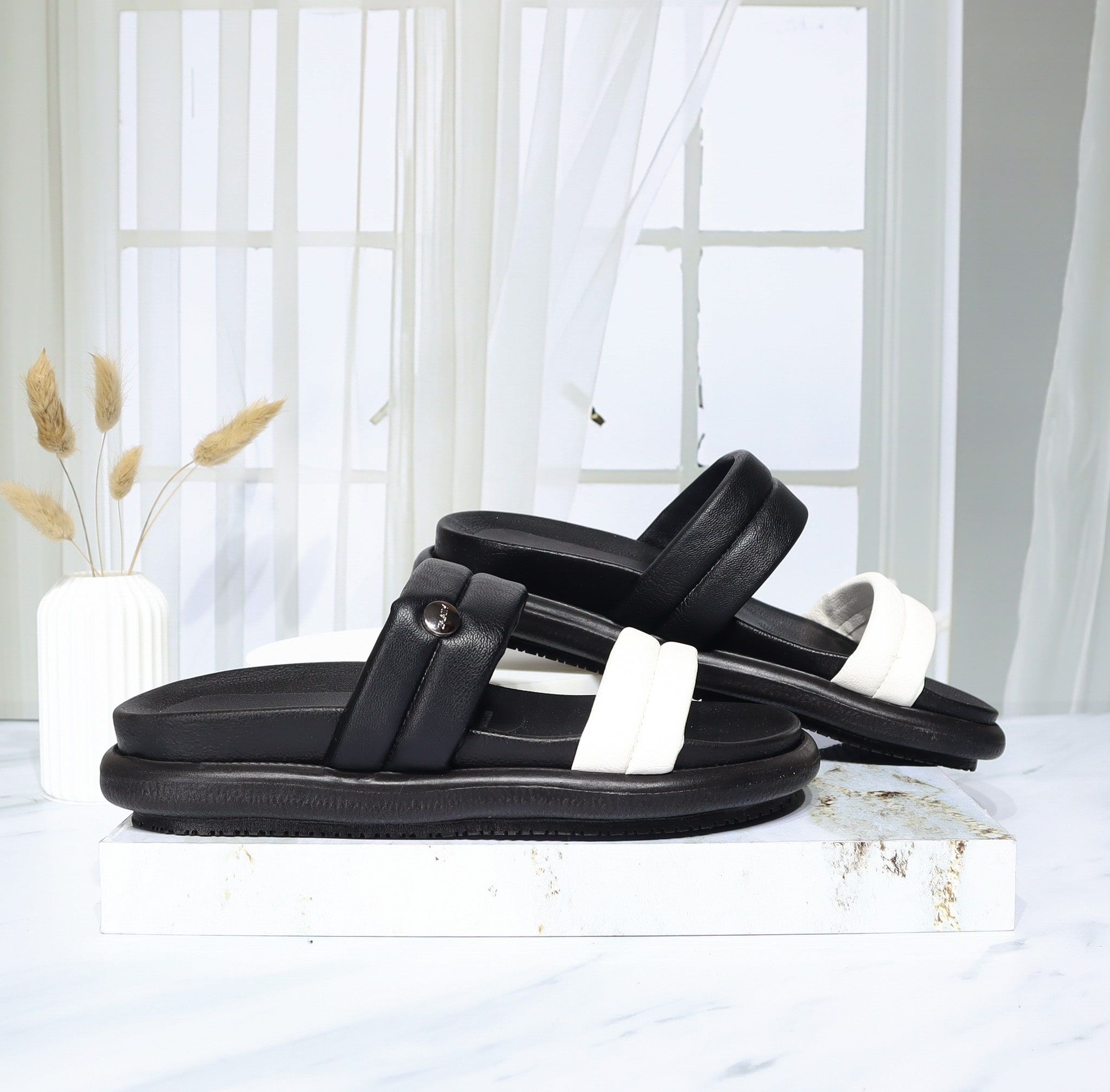 Plataforma baja talco x negro para mujer V915-Z84