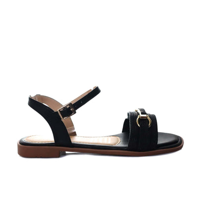 Sandalia plana negro para mujer VH11-Z84