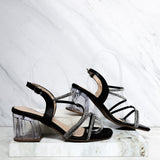 Sandalia tacon negro x murano para mujer W47-Z471