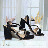 Sandalia tacon negro para mujer 2708-Z148