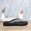 Sandalia plana negro para mujer VT27495