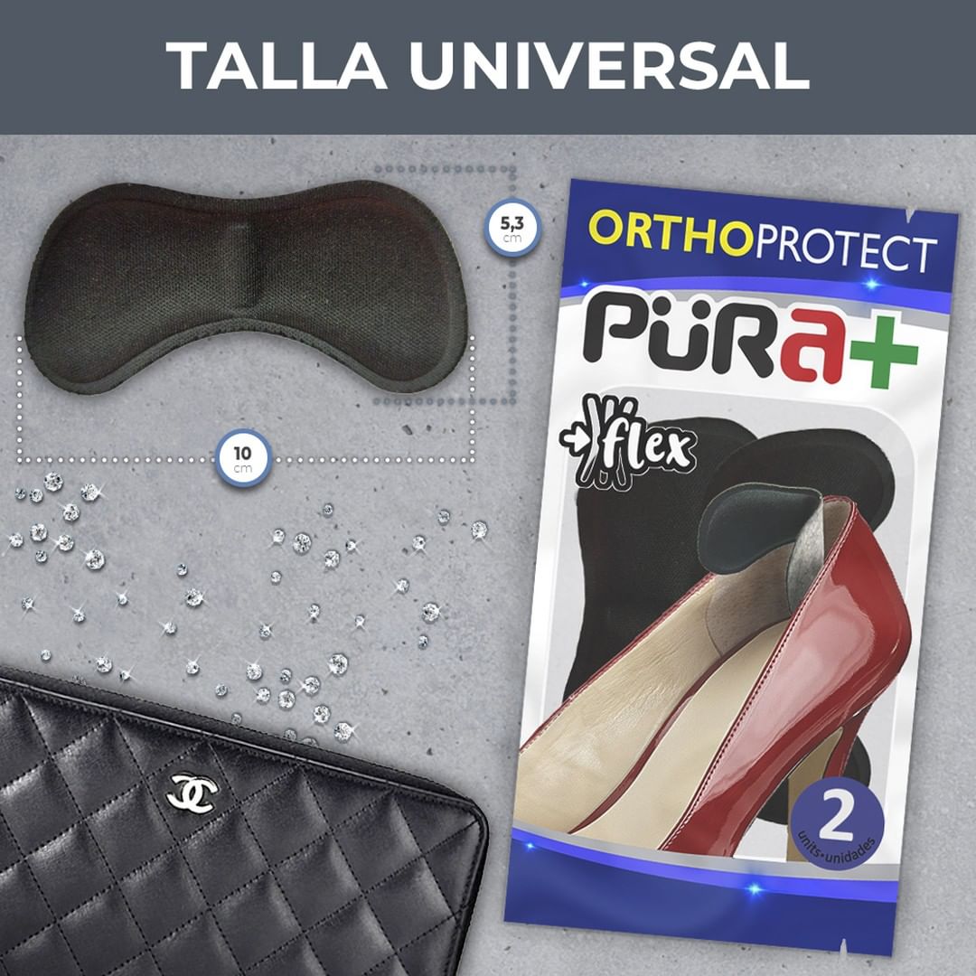 Protecto de talón para zapatos puramas