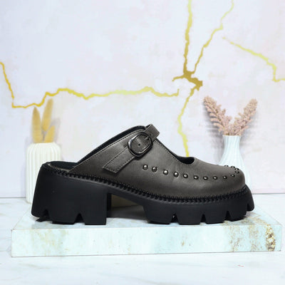 Zueco gris para mujer SUECO1-Z482