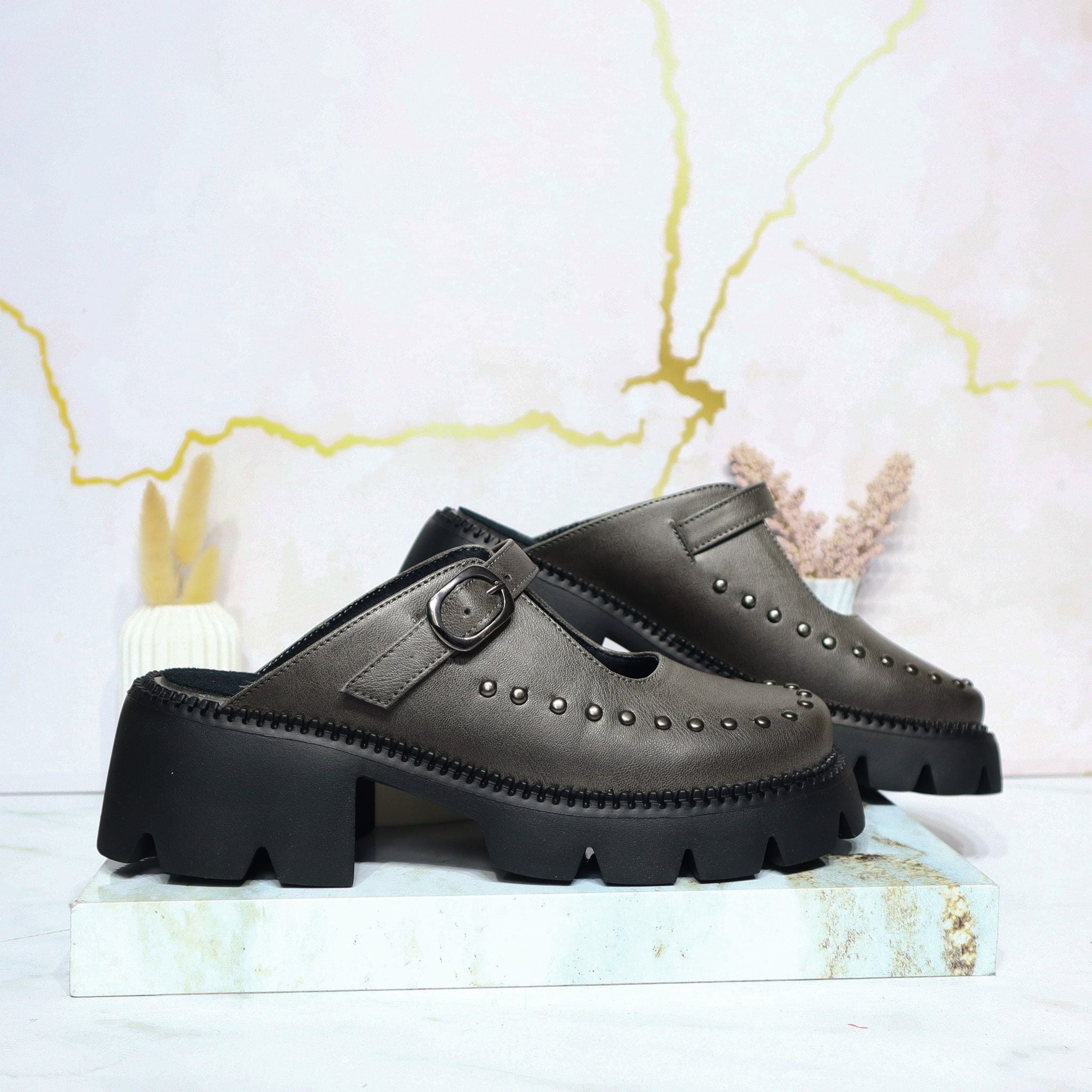 Zueco gris para mujer SUECO1-Z482