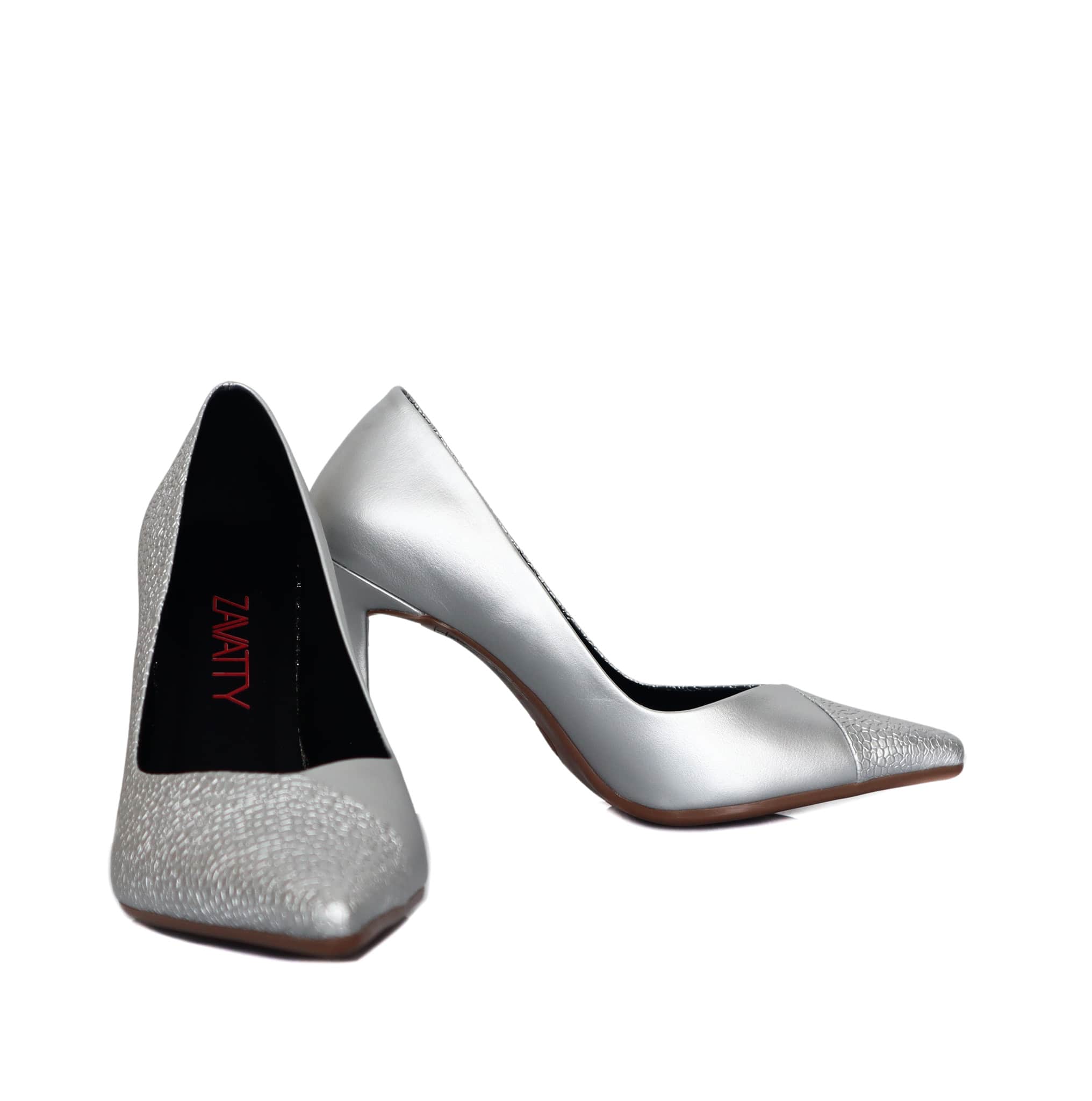 Tacon plata para mujer 010-Z601