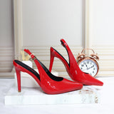 Tacon rojo charol para mujer 046-Z601