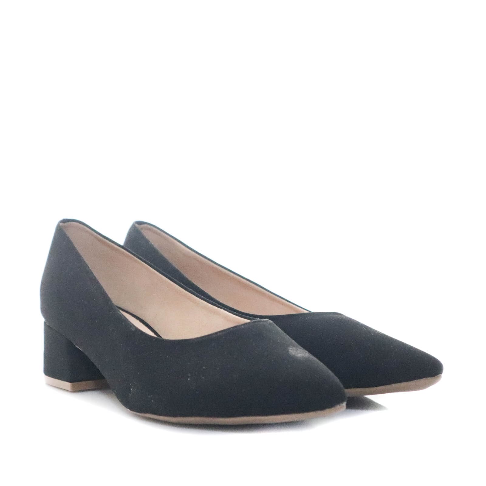 Tacon negro nobuck para mujer 3009-Z148