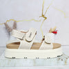 Sandalia canoa beige x talco para mujer 3094-Z617