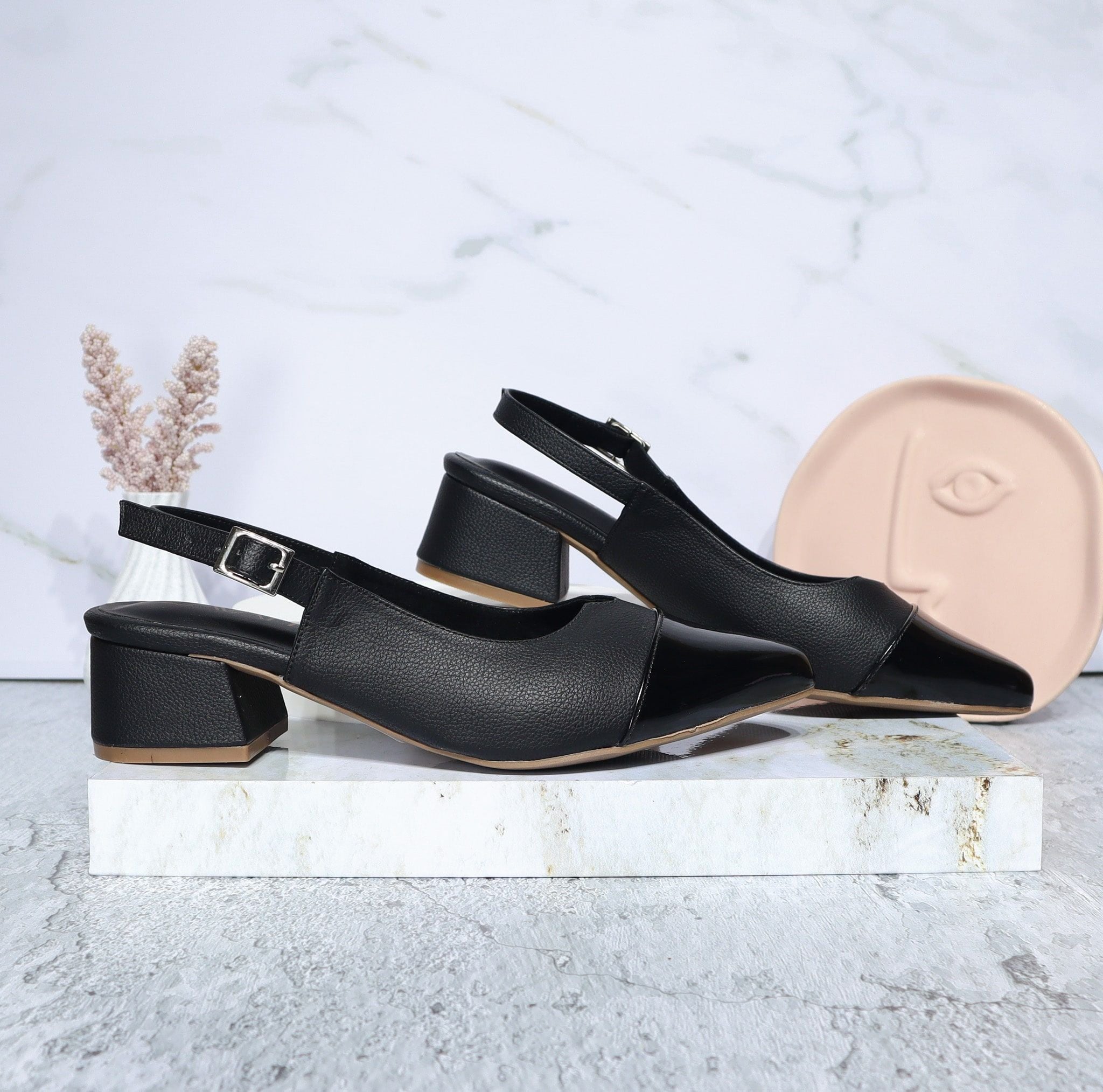 Tacon negro x charol para mujer 435C-Z610