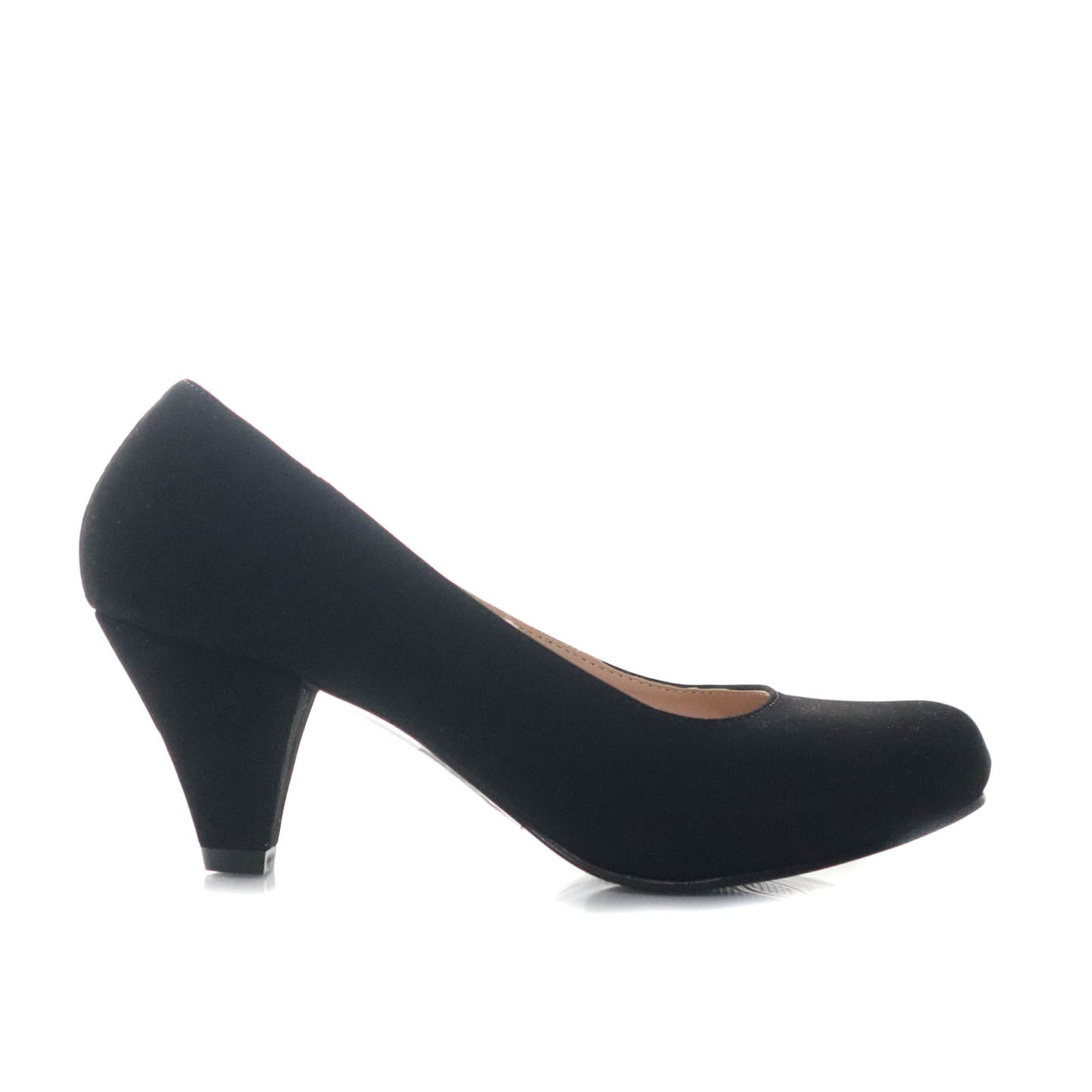 Tacon negro nobuck para mujer 5050-Z461