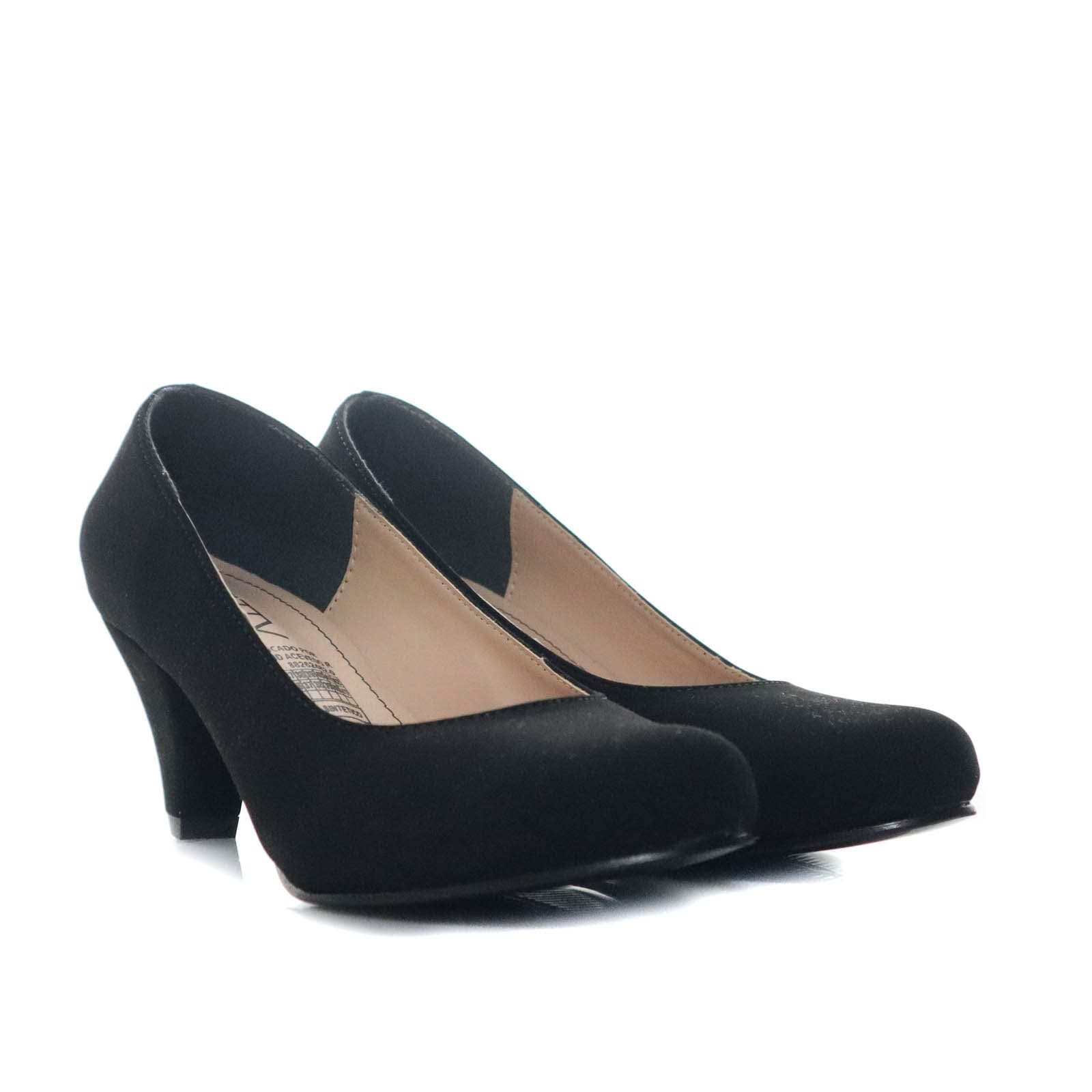 Tacon negro nobuck para mujer 5050-Z461