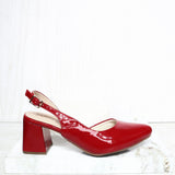 Tacon 5 1/2 rojo charol para mujer 526114-Z132
