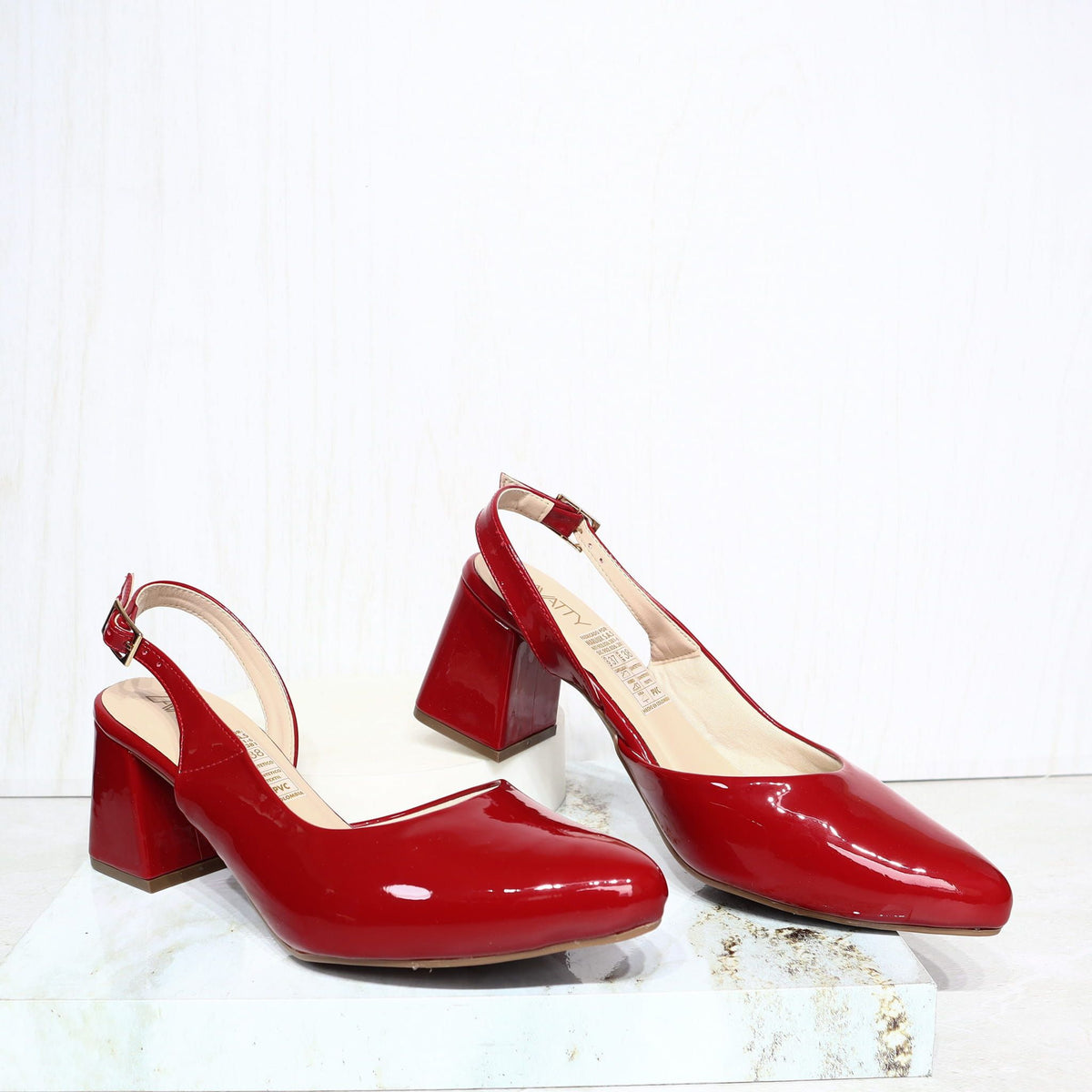 Tacon 5 1/2 rojo charol para mujer 526114-Z132