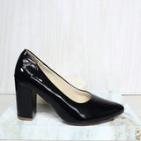 Tacon 7 1/2 negro charol para mujer 724138-Z132