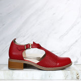 Mafalda rojo cuero para mujer H-CHLOE