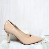 Tacon nude charol para mujer LE3-Z634