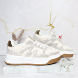 Tenis beige x dorado para mujer 005-Z761