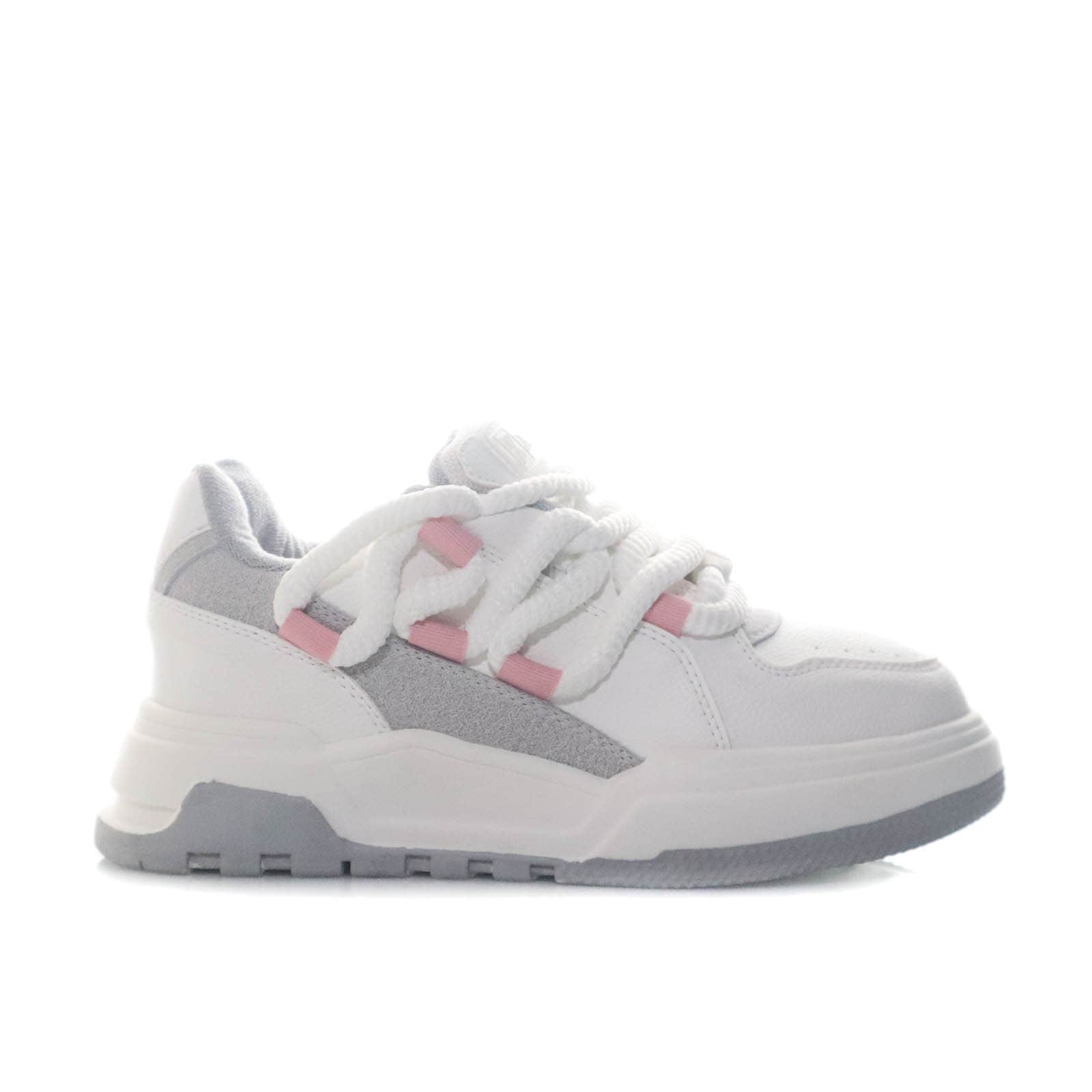 Tenis talco x gris x rosa para mujer 1027-Z919